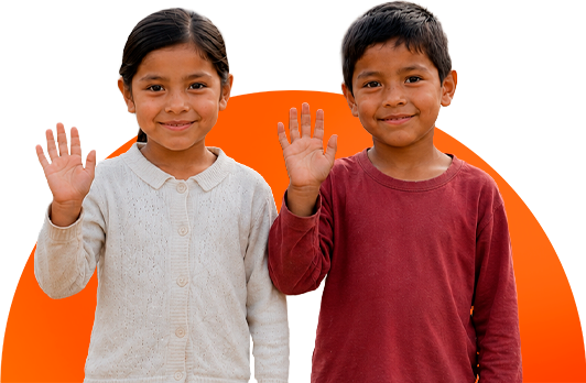 Niños sonriendo
